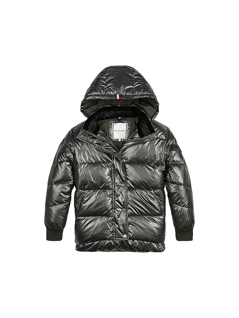 TOMMY HILFIGER Mädchen Steppjacke grün | 140